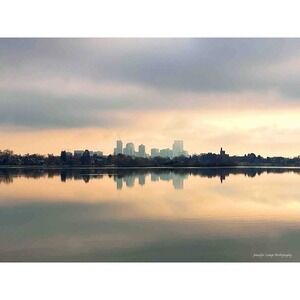 Denver Skyline Photography Print – Sloans Lake Cityscape Wall Art Size 11x14
